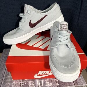 Men's Nike Zoom Stefan Janoski Canvas RM SB‎ gray Varsity Size 7 Skater Shoes
